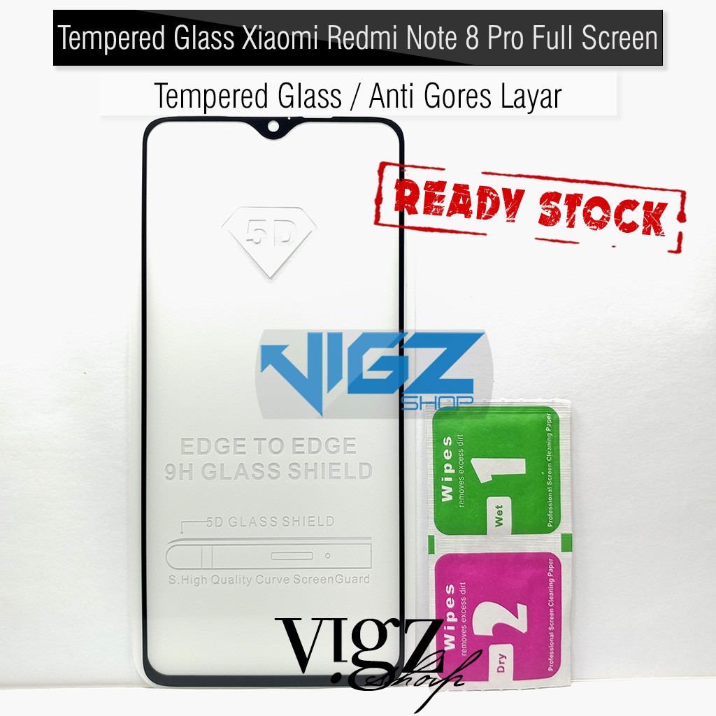 Tempered Glass Xiaomi Redmi Note 8 Pro Full Screen