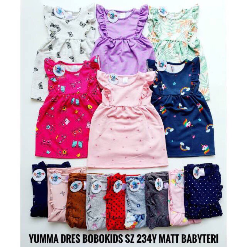 YUMMA DRESS BOBO KIDS / DRESS ANAK BOBO KIDS (A010)