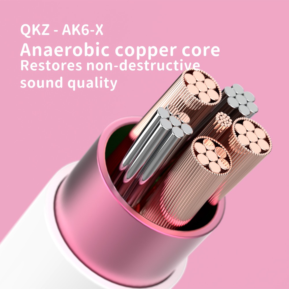 QKZ AK6X AK6-X HIFI IEM Earphone WITH MIC