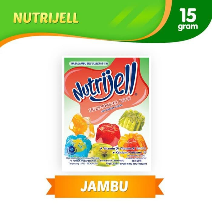 

15gr tepung serbuk agar jelly NUTRIJELL nutrijell jambu