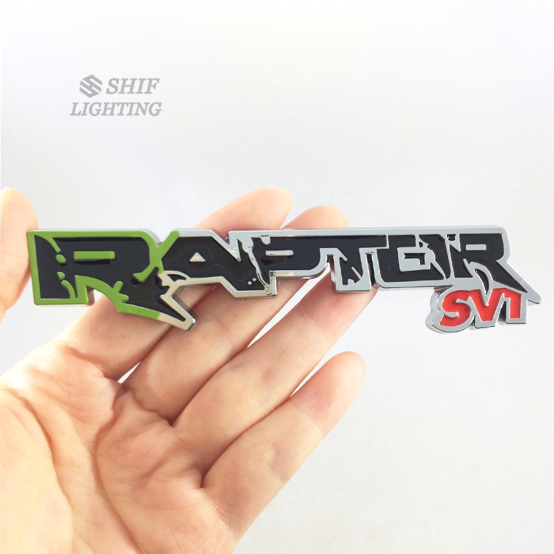 1Pc Stiker Emblem / Badge Logo Raptor svt Bahan Metal untuk Dekorasi Mobil Ford F150