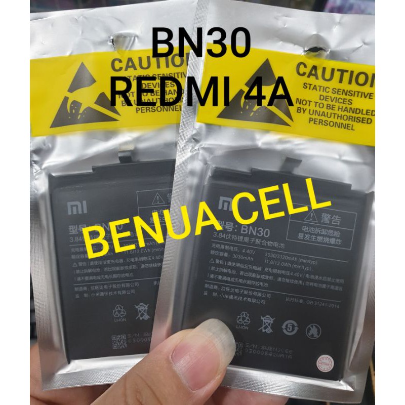 BATRE BATERAI BATEREI XIAOMI REDMI 4A BN30