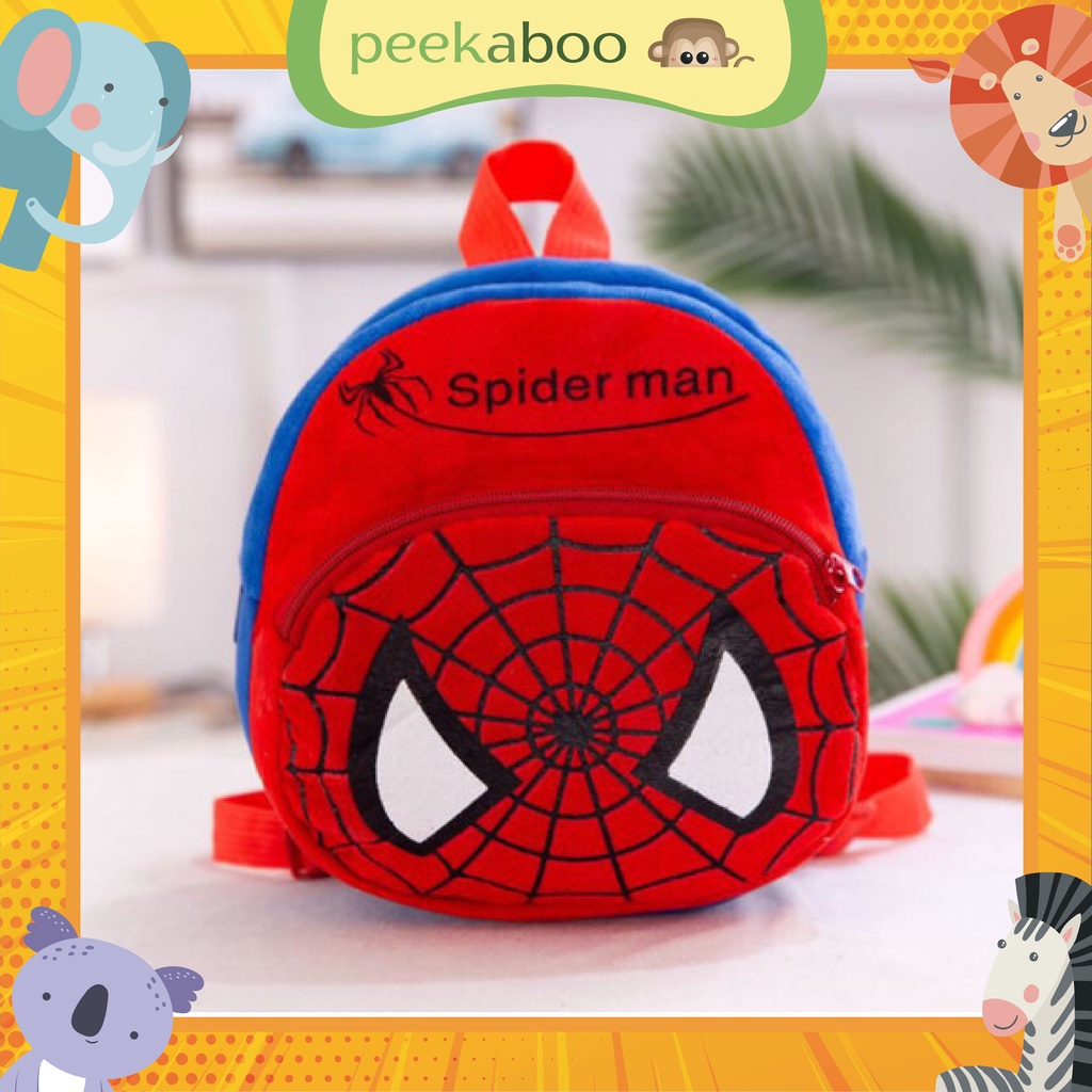 TAS ANAK RANSEL KECIL - SPIDERMAN SEKOLAH TK KARTUN LUCU IMPOR LAKI PEREMPUAN COWOK CEWEK MURAH