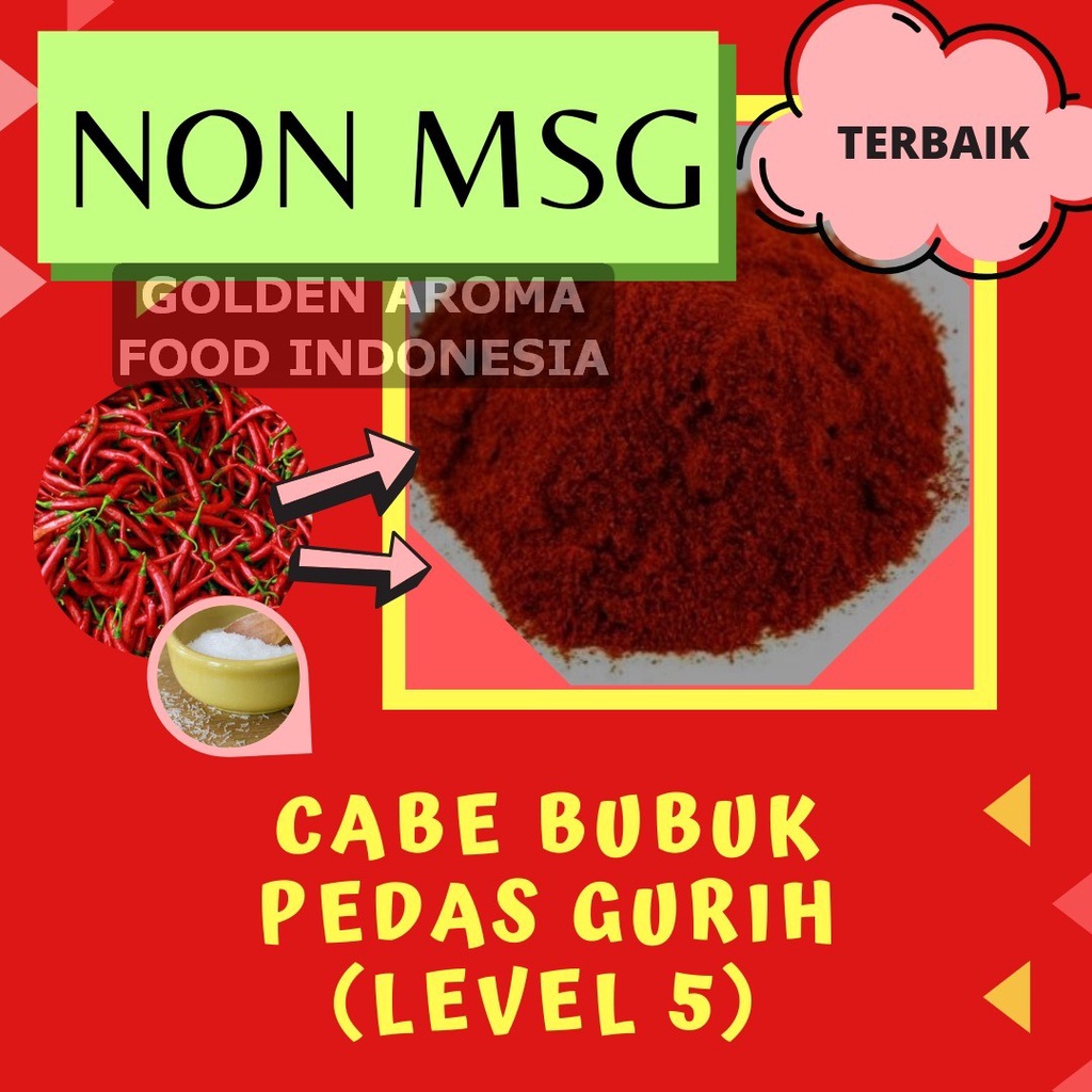 

Cabe Bubuk Pedas Gurih Level 5 Non MSG 1Kg Bubuk Cabe Pedas Gurih Level 5 Non MSG Makanan Kiloan Chilli Powder 1 Kg Super Pedas Aneka Bahan Instan Murah Enak Terbaik Kering Terjamin Halal Premium Sushi Bukan Harga Jual Aida Jepang Antaka Thailand