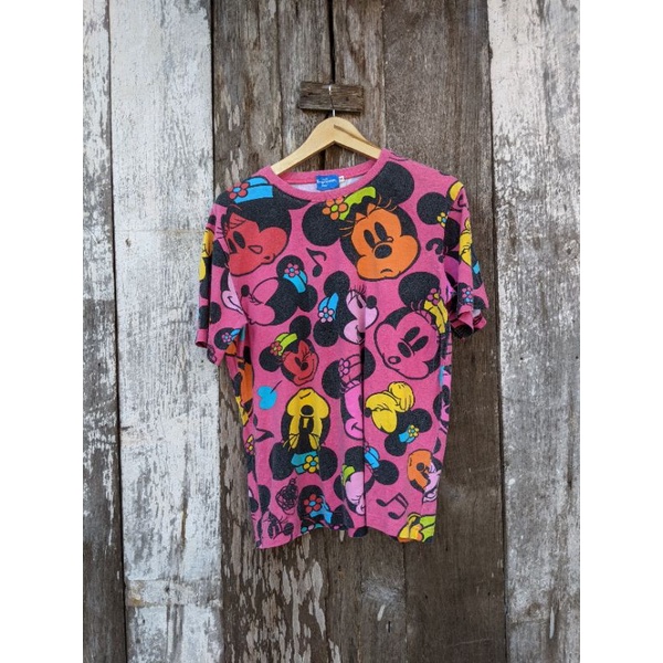 kaos disney second mickey bekas vintage kaos kartun aop kaos art tokyo disney resort lucu