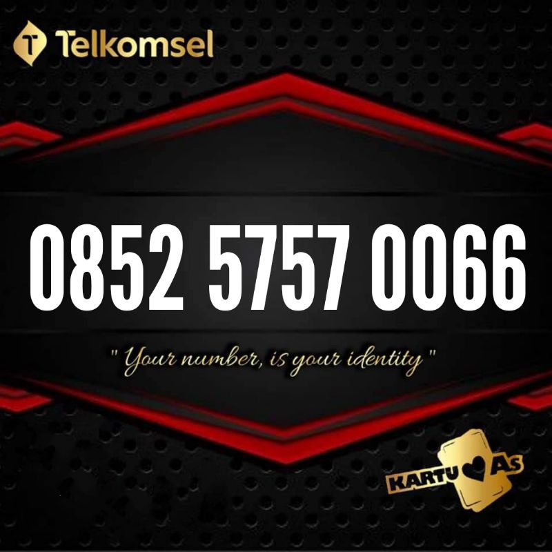 Nomor cantik telkomsel kartu AS ABAB CCBB 5757 0066 dan 5757 8844