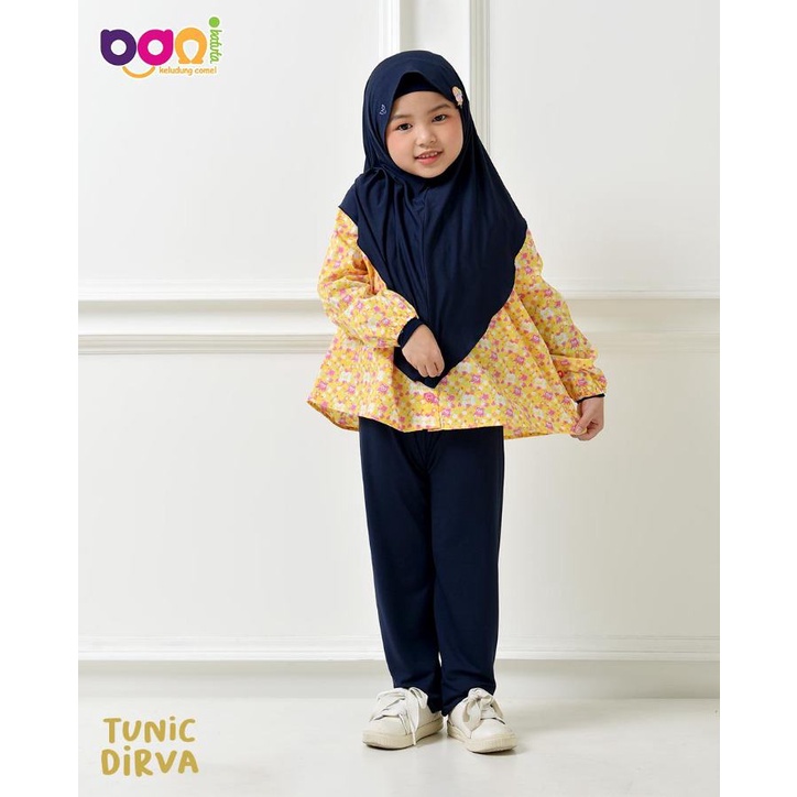 Tunik Dirva | Tunik Anak Lucu | Baju Muslim Anak Perempuan