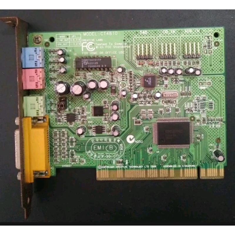 PCI SOUND BLASTER CARD CREATIVE