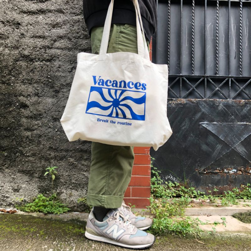 TOTEBAG Vacances CASUAL Tote Bag Aesthetic Kekinian Tote bag Landscape Muat Laptop