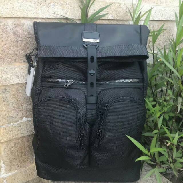 TUMI alpha bravo camouflage black hitam navy biru tua backpack cowo men bag tas ori original