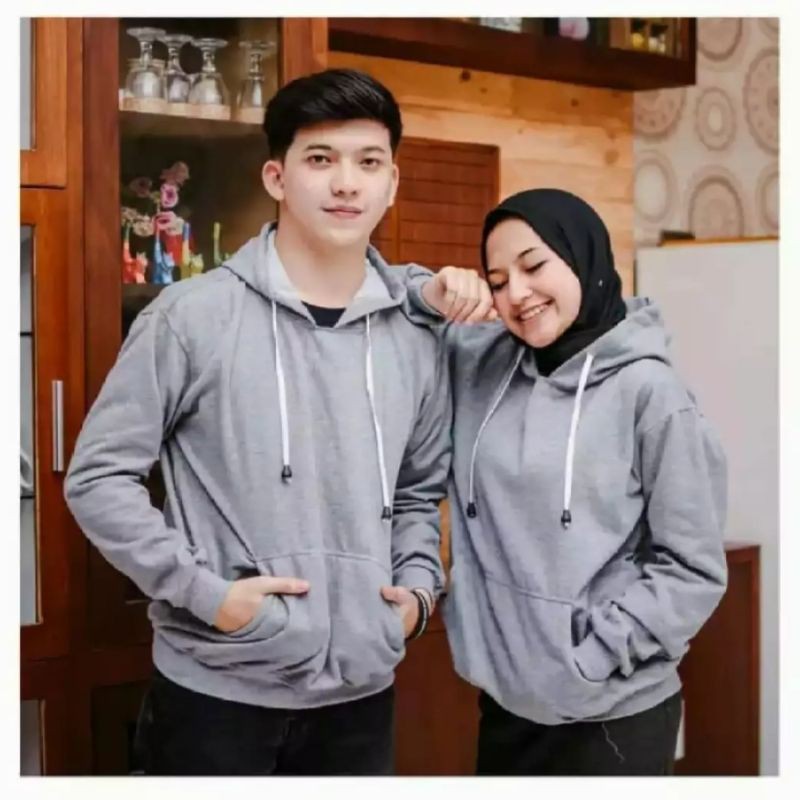 SWEATER HOODIE POLOS MODE KEKINIAN/BAHAN FLEECE/BISA COD