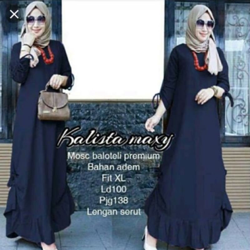 Kalista maxy dress fashion muslim remaja wanita