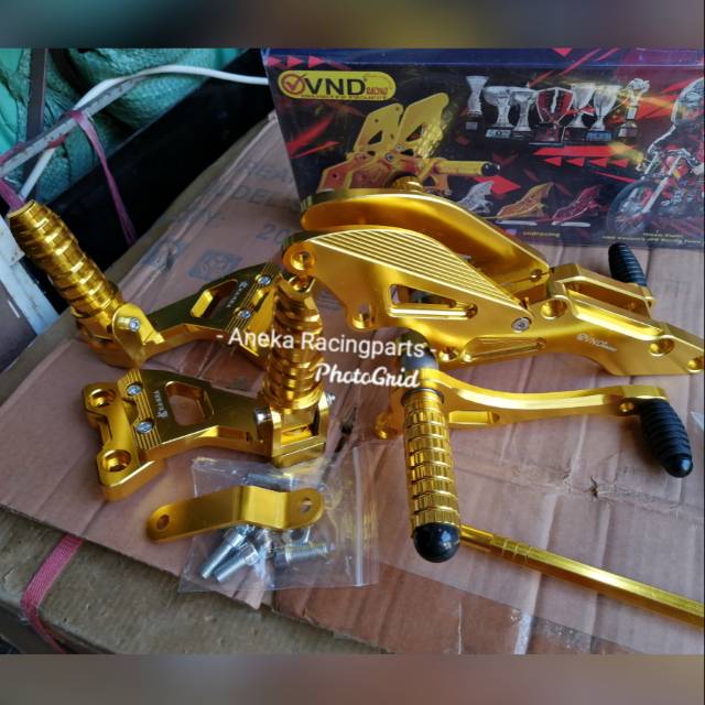 Footstep underbone fu new injeksi satu set step gantung belakang cnc full / step gantung fu