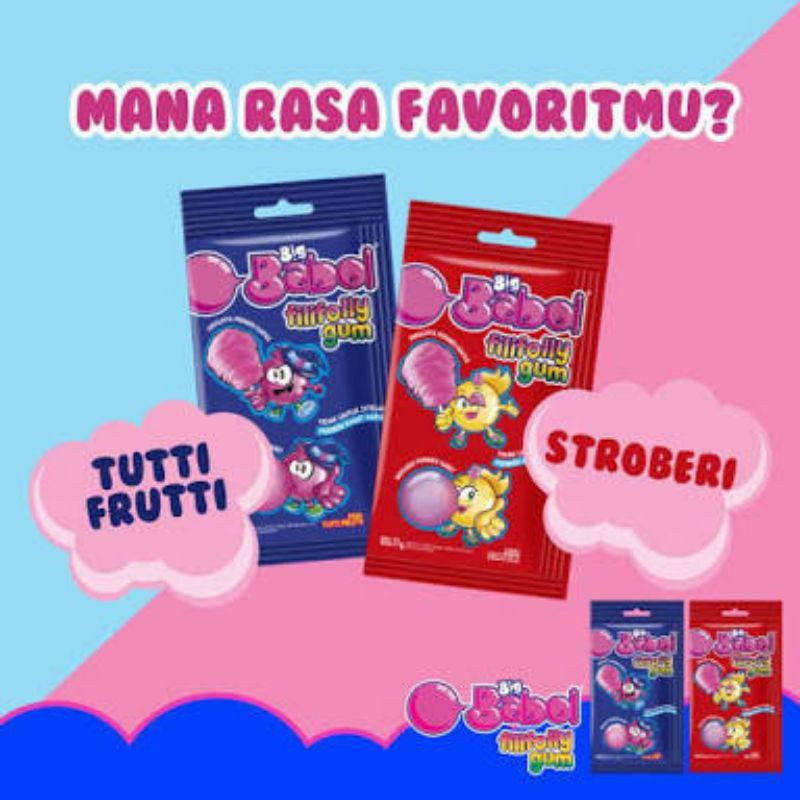 

BIG BABOL FILIFOLLY GUM 11 GR PERMEN KARET KAPAS BIGBABOL