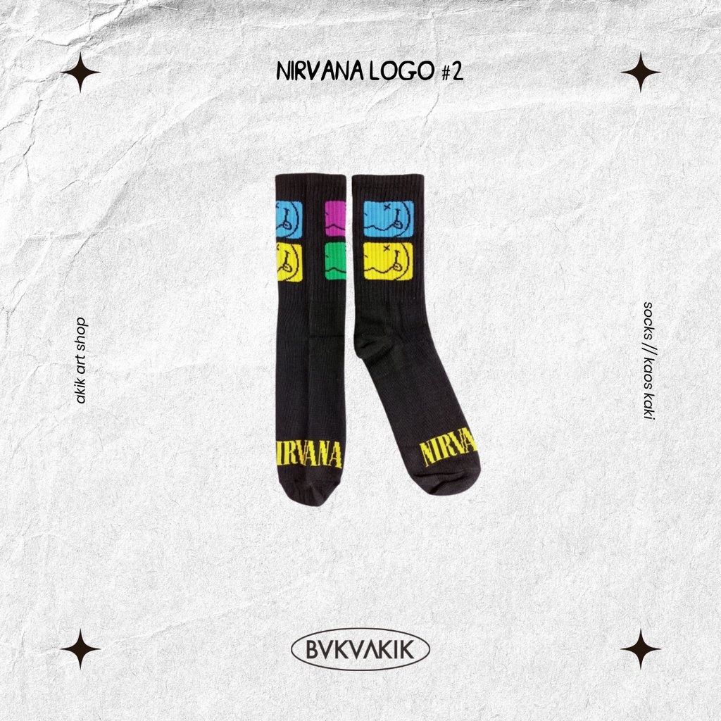 Kaos Kaki Nirvana Logo #2