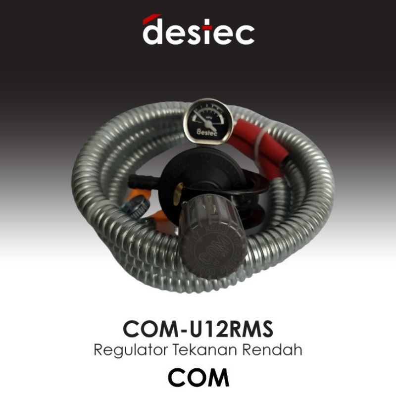 Regulator Gas Destec COM-U12RMS / Paket Kepala Gas + Selang Destec COM-U1RMS Bagus