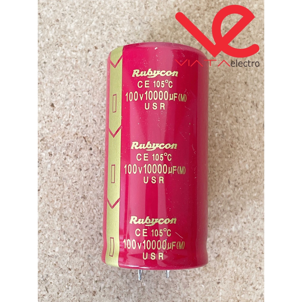 KAPASITOR ELCO 10000UF 100V RUBYCON ORIGINAL CAPACITOR ELKO KAPASITOR 10.000UF 100 V