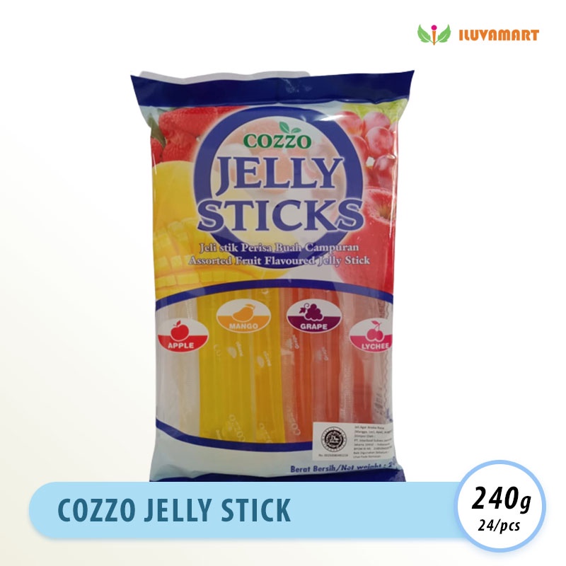 

Cozzo Jelly Sticks 240gr Jeli Agar Stik Aneka Rasa Buah