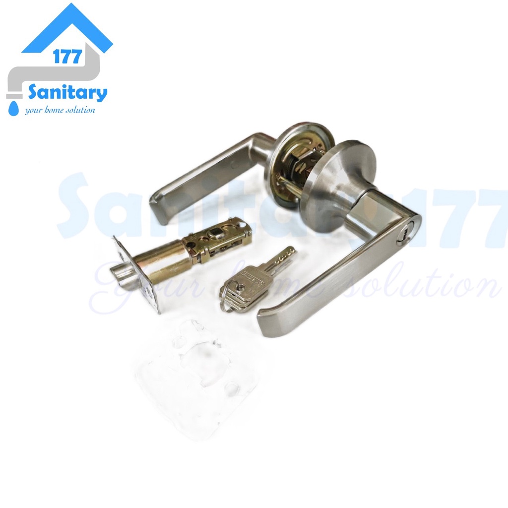 Kunci Bulat Stainless onassis 8752- Handle Pintu Kayu Pvc Pegangan Pintu Knop Door Lock stenlis tebal minimalis onasis Sanitary177