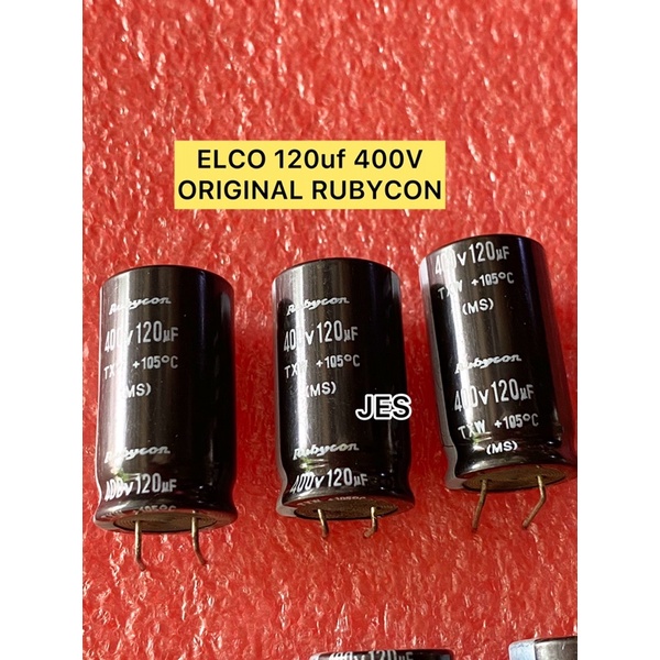 ELCO 120uf 400V ORIGINAL RUBYCON