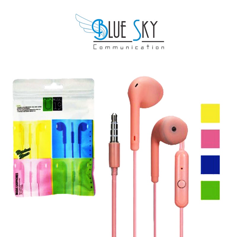 HEADSET EARPHONE MACARON U19