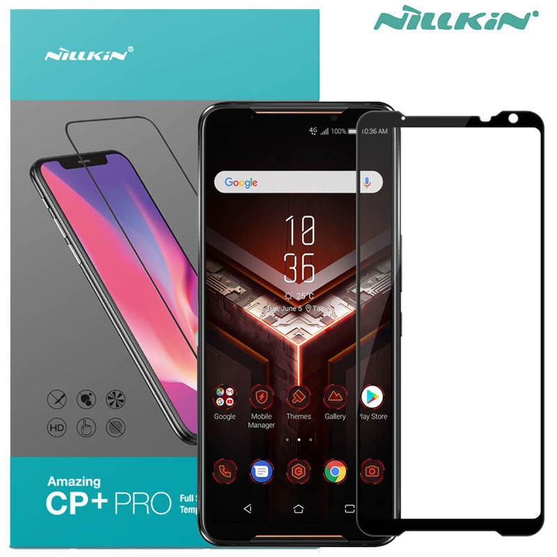Nillkin CP Plus Pro Glass Asus ROG Phone II - 2 - Tempered Original Kaca Black Bening