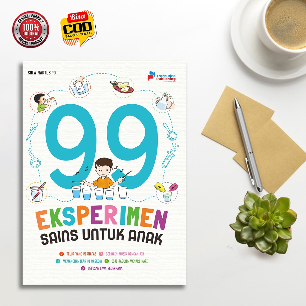 Buku 99 Eksperimen Sains Untuk Anak (Versi Hitam Putih)