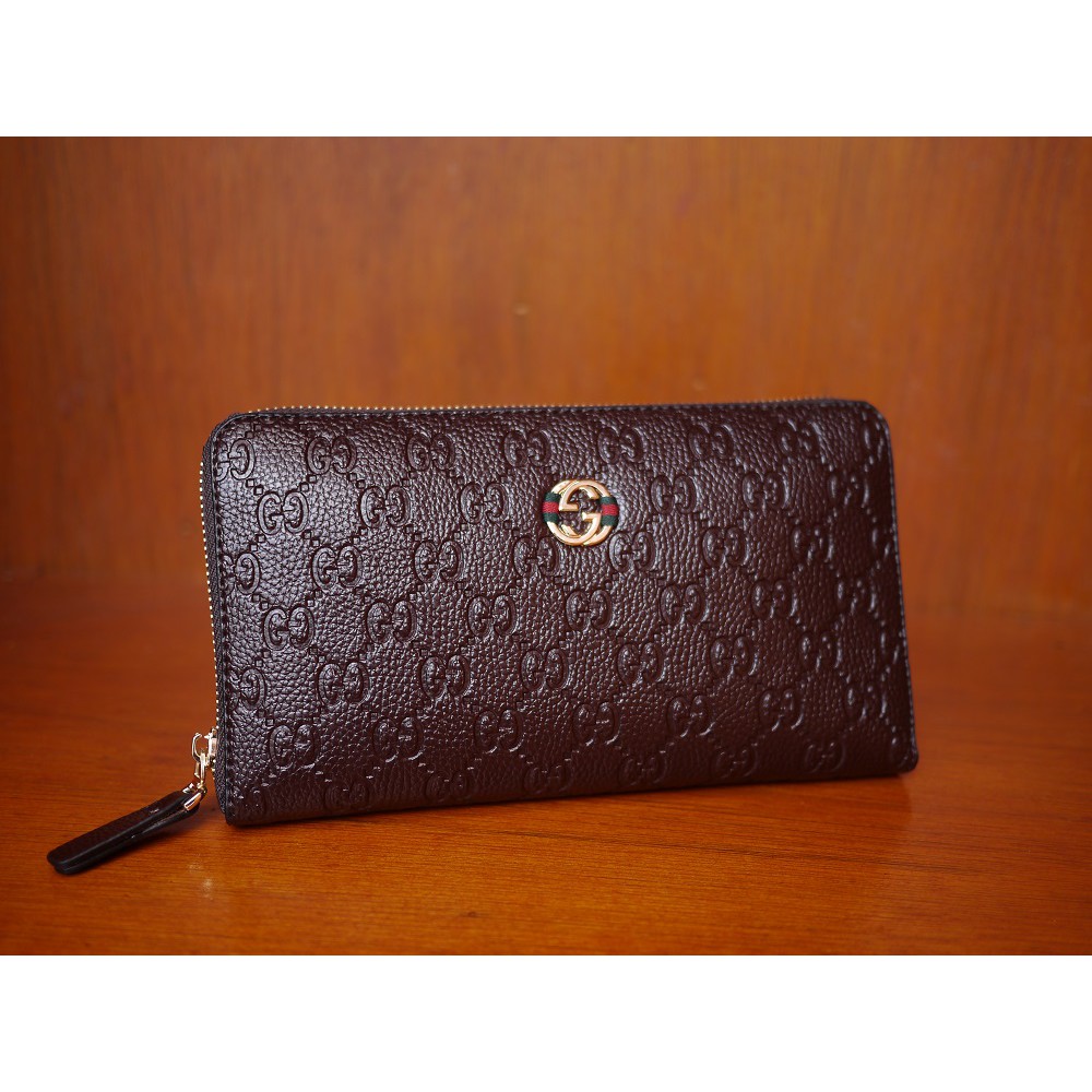 HANDBAG TAS TANGAN PRIA WANITA IMPORT BRANDED - GUCCI HB82047-2 BROWN