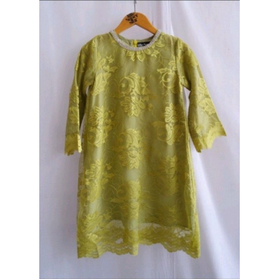 Dress Anak / Dress Brukat / Safina Dress / Dress Premium Anak / Dress Muslim Anak / Dress Pesta / Mi