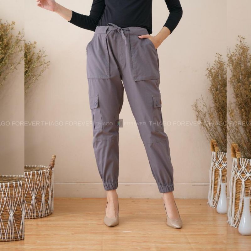 Celana Cargo wanita Celana halus cwek Celana Cargo Jumbo Terlaris By Thiago