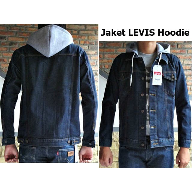 levis denim jacket with hoodie