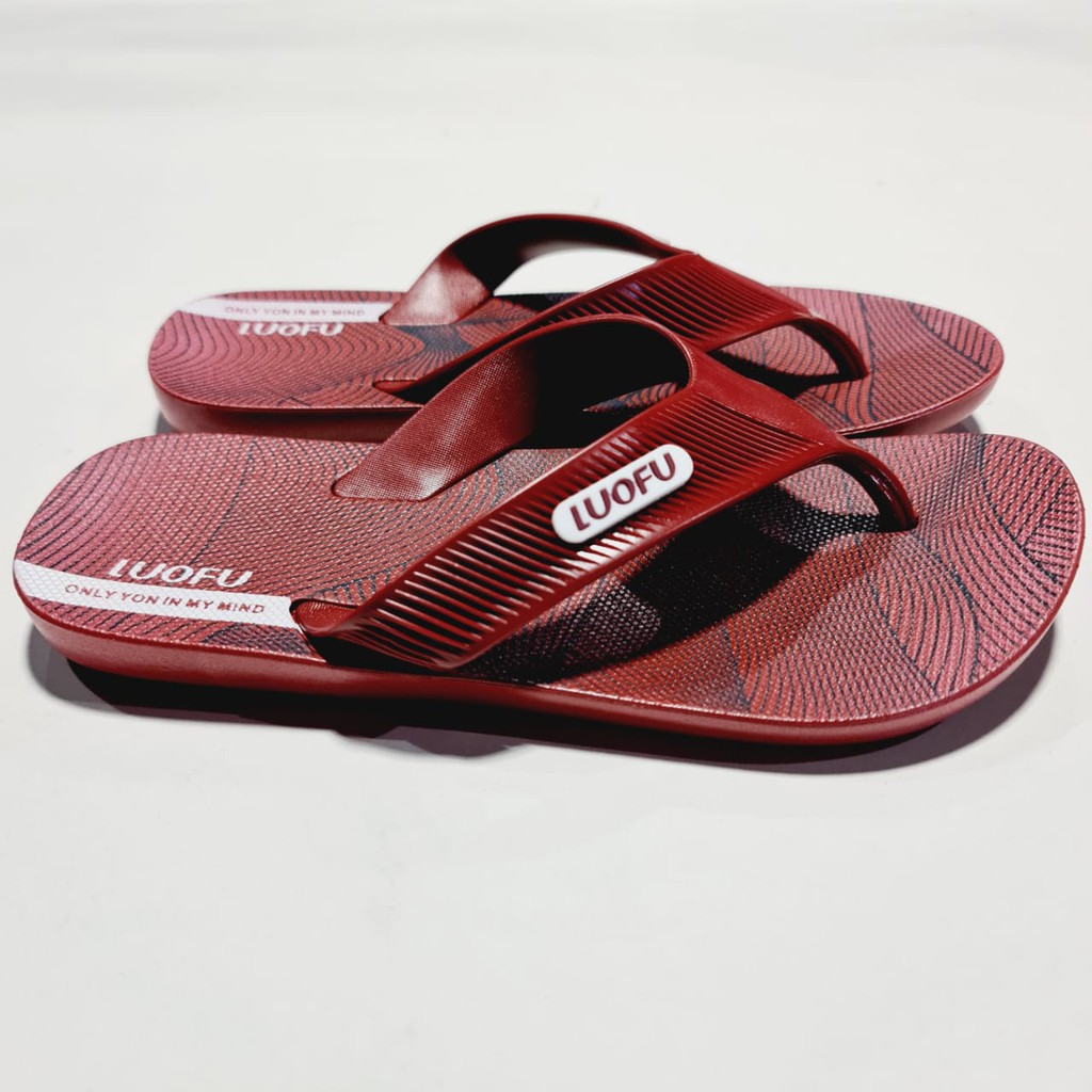 sandal jepit pria sendal jepit luofu cowok karet import F1154A8