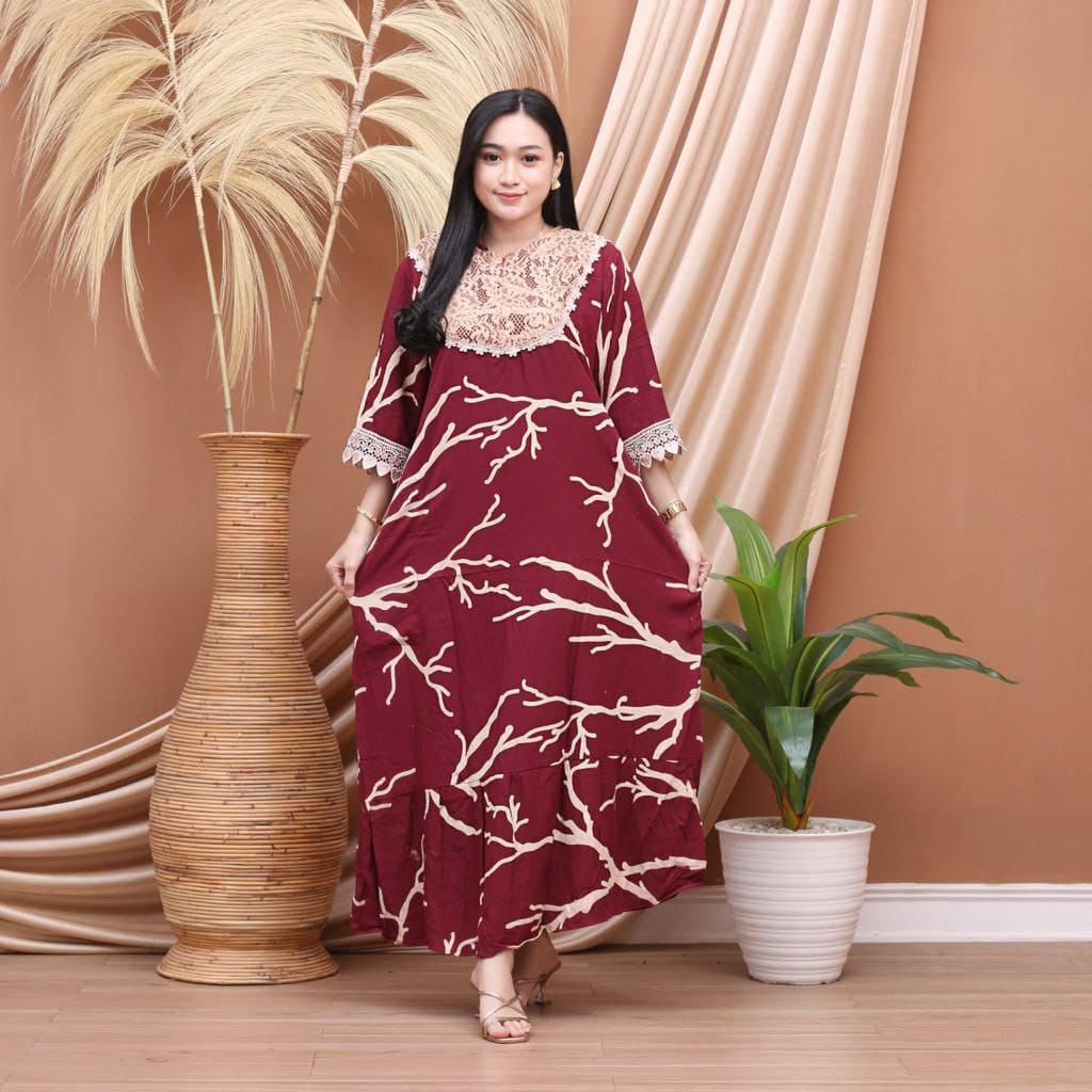 Daster Batik Bisa Ecer Dan Pilih Warna Resleting Depan Busui Friendly Novanda