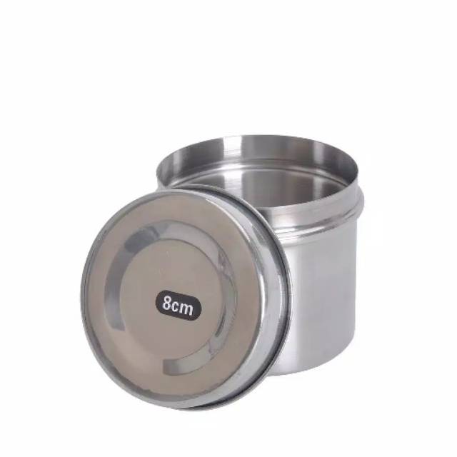 Kom Kapas Tutup/ Dressing Jar/ Com Tutup/ Tempat Kapas Tampon