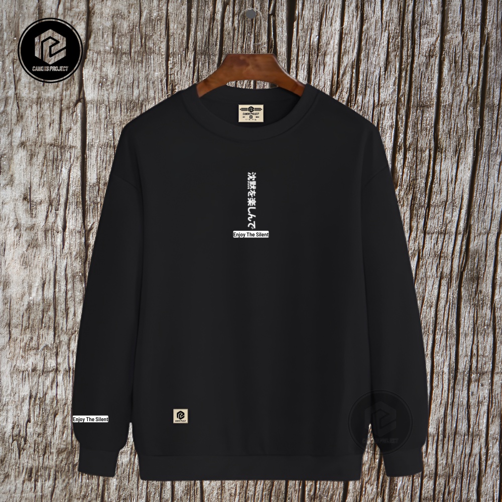 Crewneck Pria Distro Hitam Oblong Sweater Oversize Cowok Terbaru Camoxs Project Suiter Kekinian Krunek Cotton Flecee Tebal High Quality Sweter Suwiter