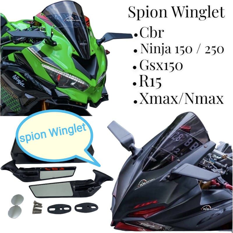 SPION KAWASAKI ZX 10R SPION WINGLET ZX25R SPION FAIRING FEARING R25 R15 CBR150 NEW NMAX XMAX ADV PCX NINJA 150 250 GSX150