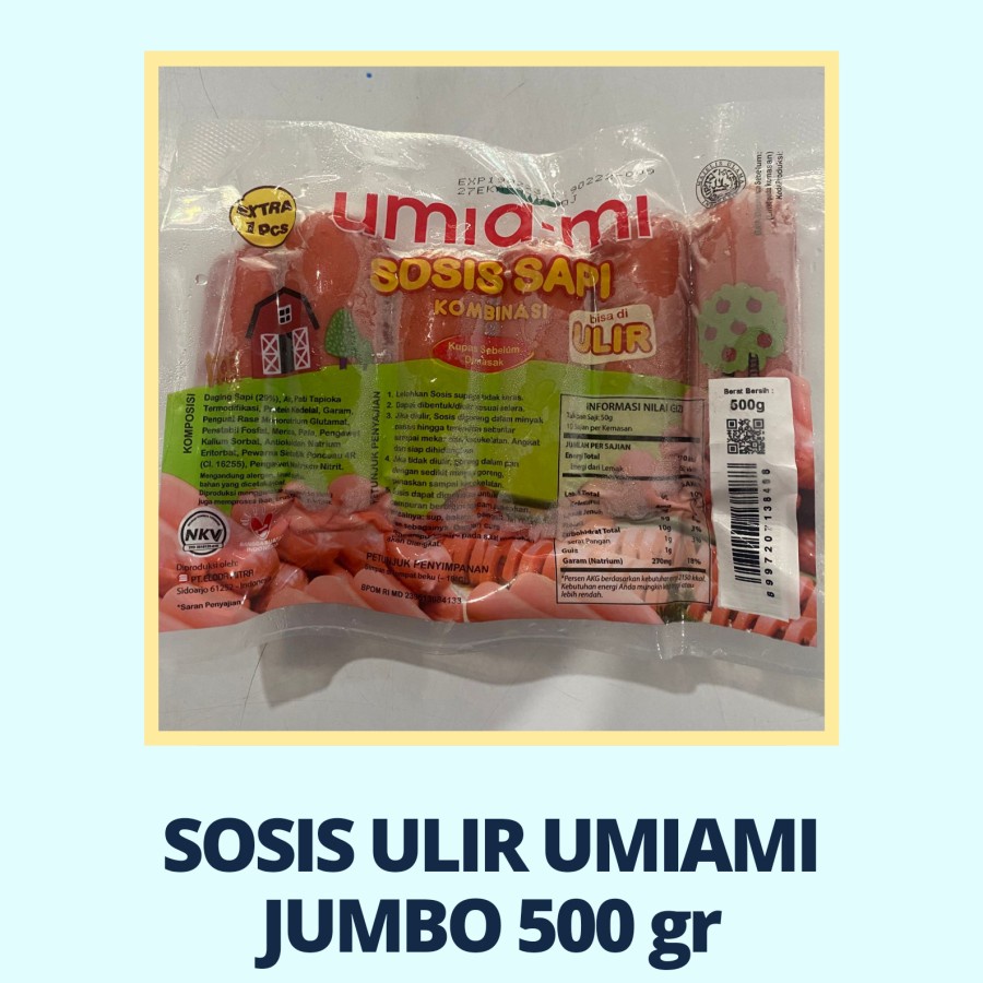 Umi ami Sosis Ulir Jumbo Umiami 500 gr Bernardi - FROZEN FOOD