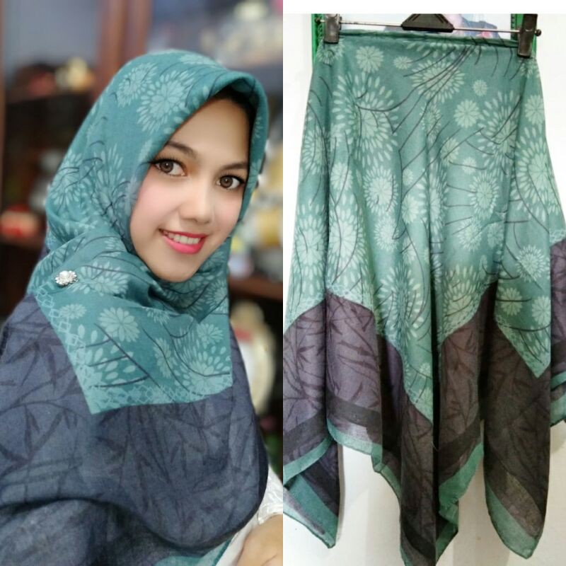 Hijab Segi Empat motif Deenay Hillary Tosca
