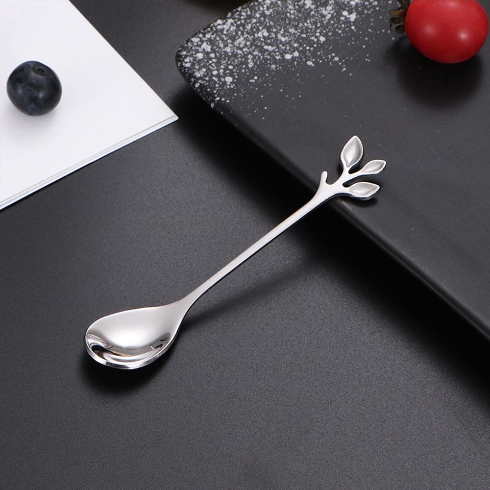 [Elegan] Sendok Kopi Mini Nordic Dessert Tool Bar Perlengkapan Dapur Garpu Rumah