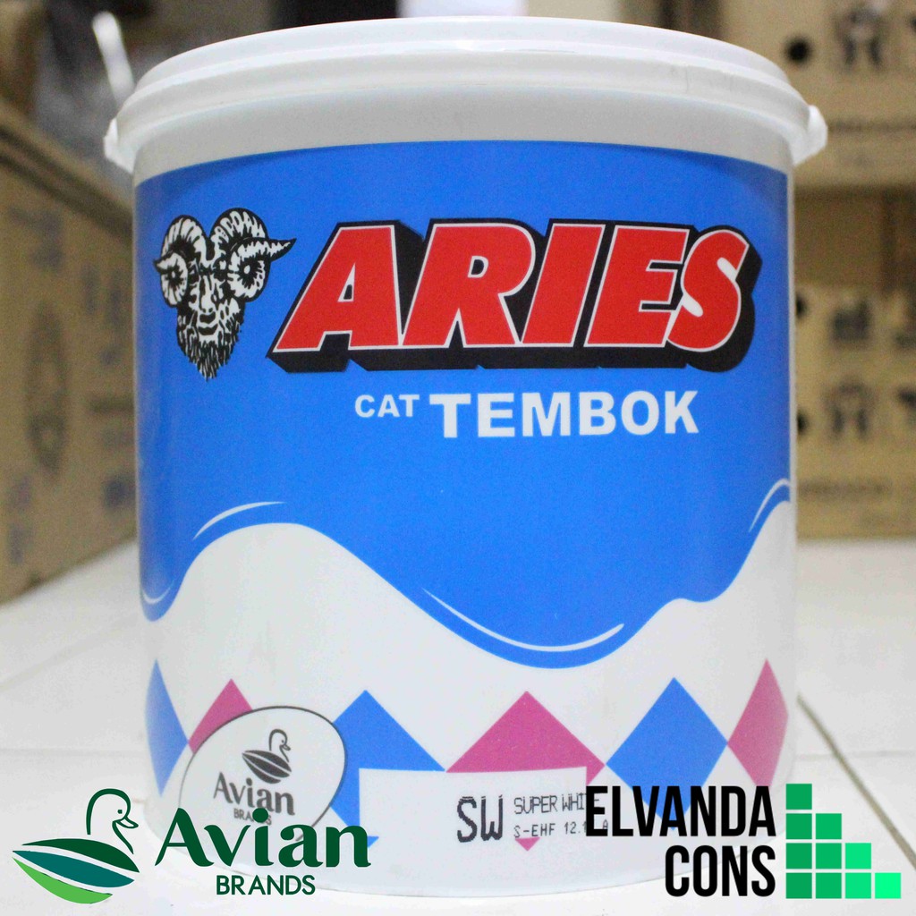  Cat  Dinding Tembok Aries Galon 5  kg  AVIAN  Brands Shopee 