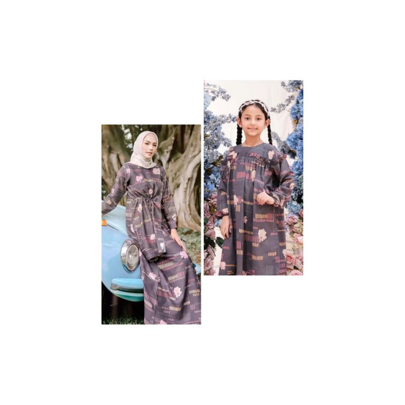 LOTUS DRESS By Vanilla Hijab (Royal Brunette)