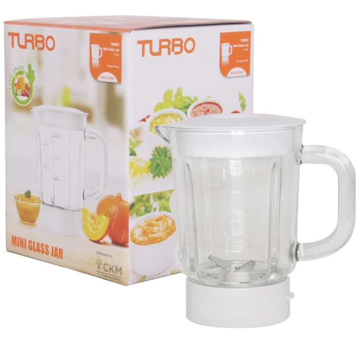 MINI GLASS JAR TURBO SHM8090 bisa untuk blender philips hr2115,hr2116,hr2061 dan hr2071