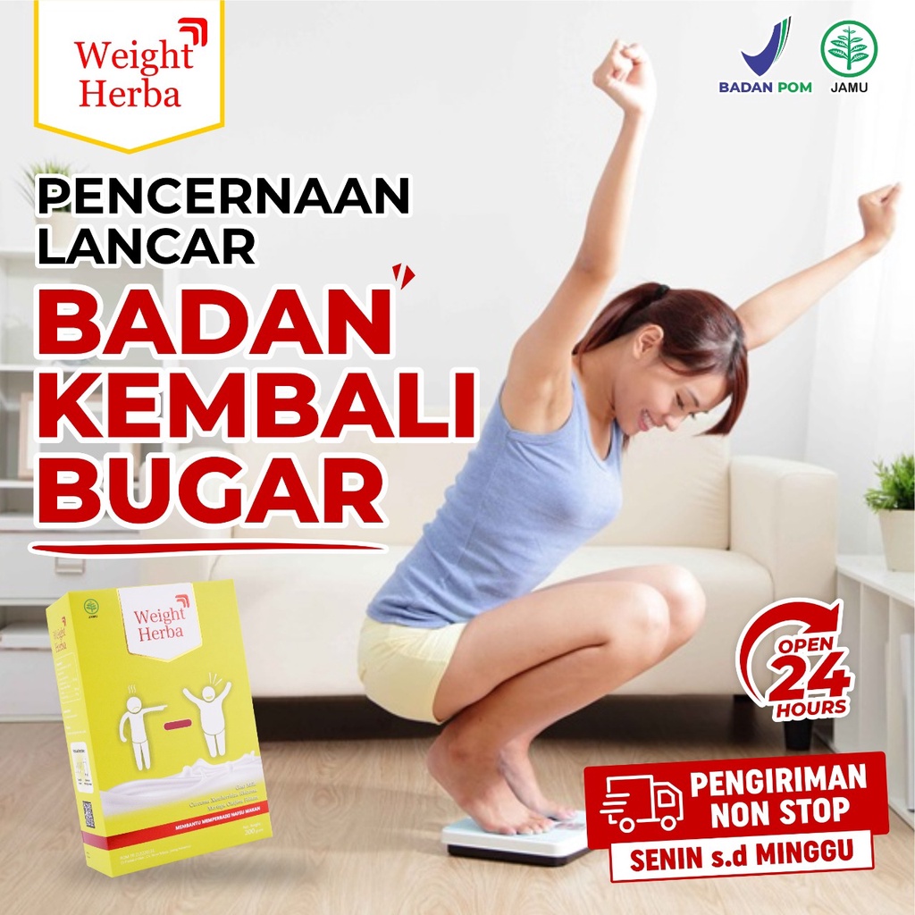 Weight Herba 3x Lebih Cepat Naikan Berat Badan - Susu Kambing Etawa Penambah Berat Badan &amp; Kesehatan Pencernaan Tanpa Olahraga Tingkatkan Nafsu Makan Penambah Protein dalam Tubuh Isi 200gr