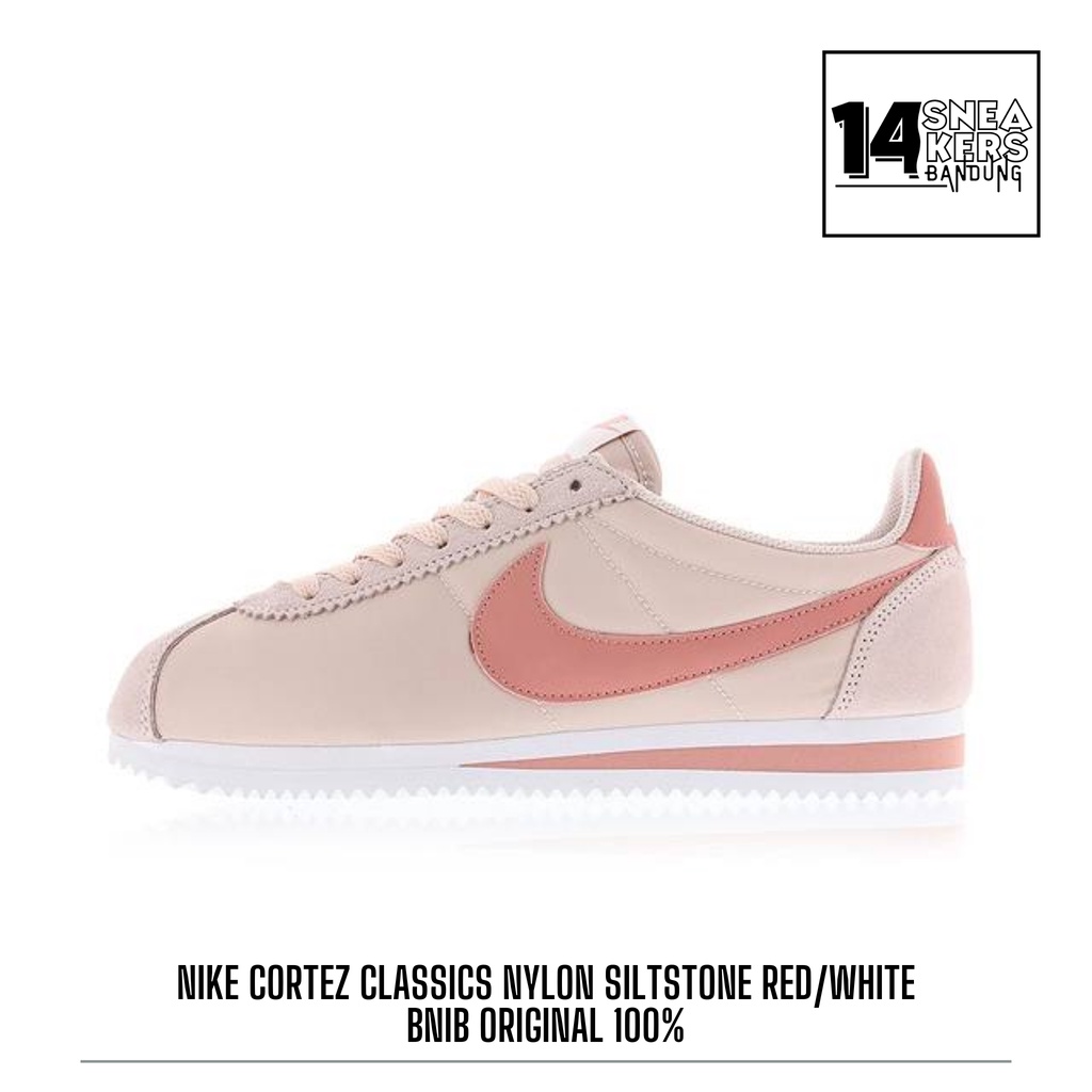 Nike Cortez Classics Nylon Siltstone Red/white 100% Original BNIB