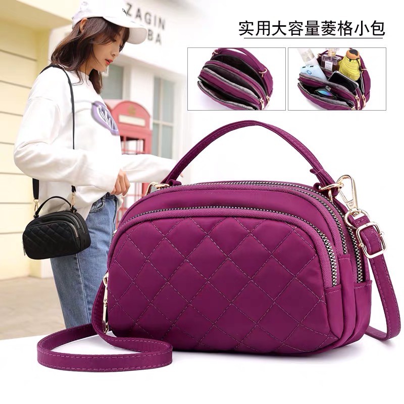 Tas Wanita Import Jinjing Selempang CHIBAO Mini CB015 015 CB0015 0015 0015-8 Bordir Parasut Super