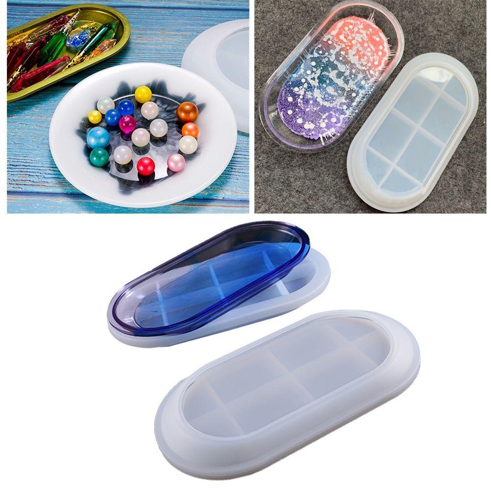 R-flower Resin Mold DIY Round Alat Membuat Perhiasan Epoxy Mold Dish