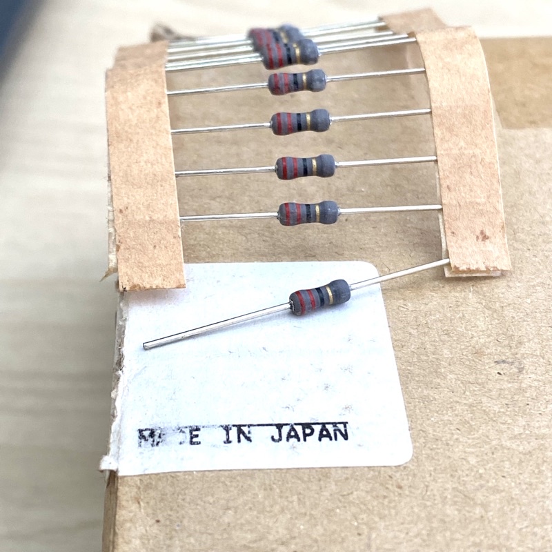 resistor original japan 22ohm 1/2watt bodi kecil