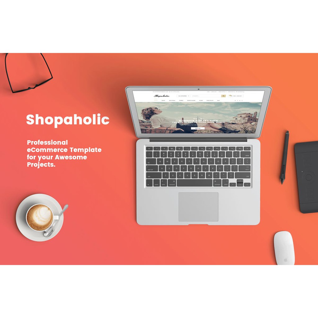 Template Shopaholic Responsive Multipurpose eCommerce HTM Web