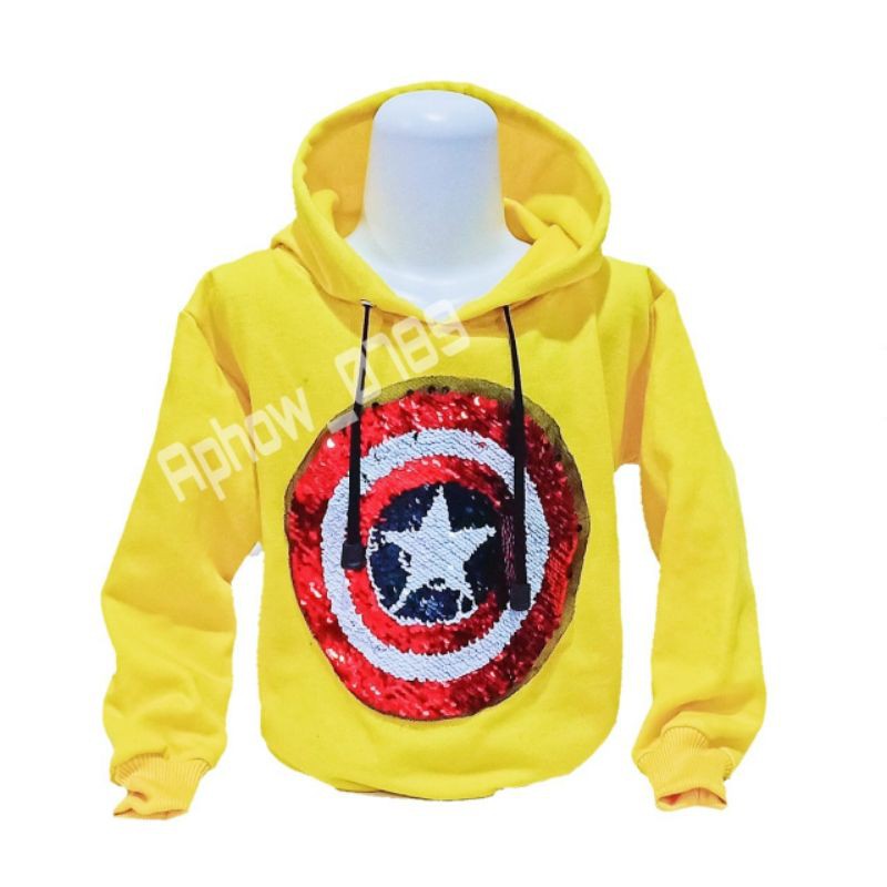 [ COD ] Jaket sweater Hoodie anak Laki-laki Usap super Hero Usia 2-9thn