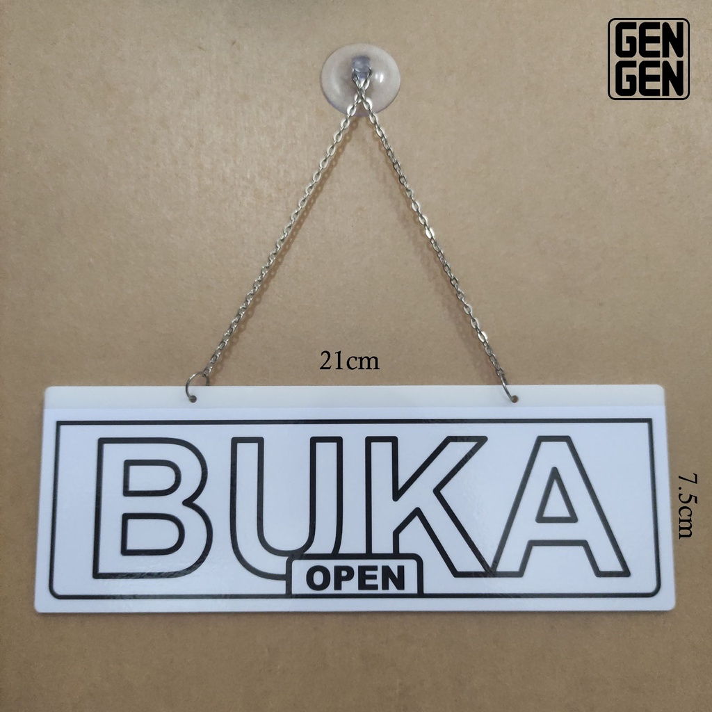 

BUKA TUTUP / OPEN CLOSED AKRILIK